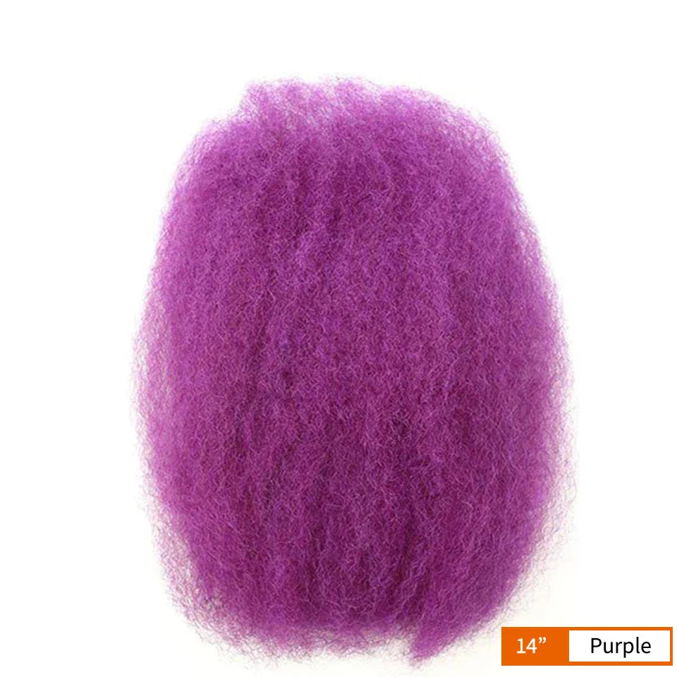Afro Kinky Curly Bulk Human Hair | Brazilian Remy for Dreadlocks & Braids
